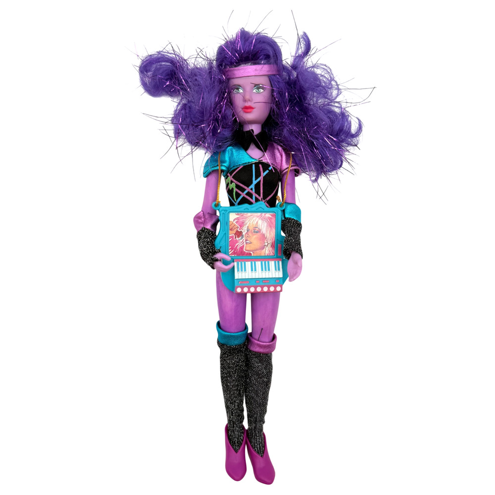 Jem & the Holograms SYNERGY Doll 4020 + Computer Shoes Outfit Vintage 1987 READ